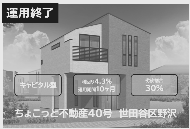 ちょこっと不動産40号　世田谷区野沢のファンドイメージ